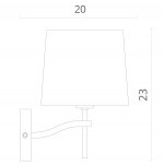 Светильник настенный Divinare 1341/02 AP-1 SOPRANO