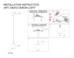 Светильник подвесной Odeon light 1343/O ERUCA