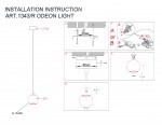 Подвесной светильник Odeon light 1343/R ERUCA