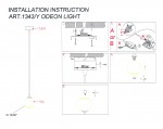 Подвесной светильник Odeon light 1343/Y ERUCA