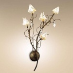 Настенный светильник в стиле флористика