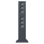 Gira Алюминий Энергетическая стойка с 6-тью гнездами, h=769mm (G135126)