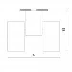 Светильник потолочный Divinare 1354/02 PL-2 GAVROCHE