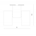 Светильник потолочный Divinare 1354/04 PL-2 GAVROCHE