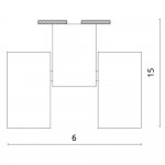 Светильник потолочный Divinare 1354/05 PL-2 GAVROCHE