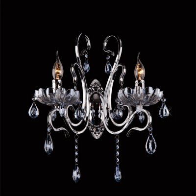 Светильник Eurosvet 13550/2 хром/лазурный хрусталь Светильник Eurosvet 13550/2 хром/лазурный хрусталь