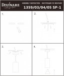 Светильник подвесной Divinare 1359/04 SP-1 GAVROCHE SOTTO