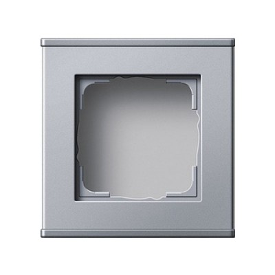 Gira Алюминий Профиль 55 с фронтальным вводом канала, одноместный (G136126)