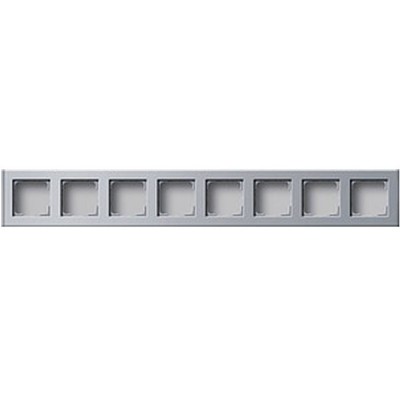 Gira Алюминий Профиль 55 с фронтальным вводом, восьмиместный (G136626)