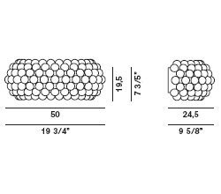 Настенный светильник Foscarini CABOCHE средний прозрачный