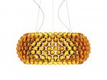 Подвесной светильник Foscarini CABOCHE большой желтое золото H. 5 m