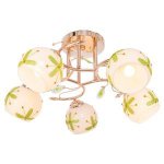 Люстра эконом Экономсвет 1395LM/5FGD WT