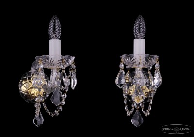 Светильник настенный бра Bohemia Ivele 1400/1/Big/G/Leafs