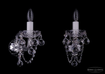 Светильник настенный бра Bohemia Ivele 1400/1/Big/Ni/Balls Светильник настенный бра Bohemia Ivele 1400/1/Big/Ni/Balls