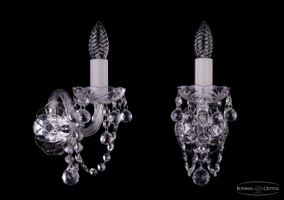 Светильник настенный бра Bohemia Ivele 1400/1/Ni/Balls Светильник настенный бра Bohemia Ivele 1400/1/Ni/Balls