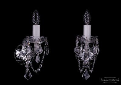 Светильник настенный бра Bohemia Ivele 1400/1/Ni/Leafs Светильник настенный бра Bohemia Ivele 1400/1/Ni/Leafs