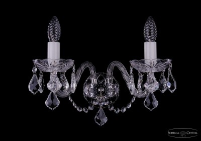 Светильник настенный бра Bohemia Ivele 1400/2/Big/Ni/Leafs Светильник настенный бра Bohemia Ivele 1400/2/Big/Ni/Leafs