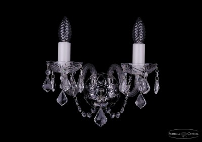 Светильник настенный бра Bohemia Ivele 1400/2/Ni/Leafs Светильник настенный бра Bohemia Ivele 1400/2/Ni/Leafs