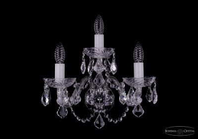 Светильник настенный бра Bohemia Ivele 1400/3/Big/Ni/Leafs