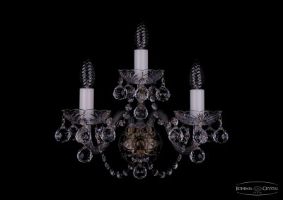 Светильник настенный бра Bohemia Ivele 1400/3/Big/Pa/Balls Светильник настенный бра Bohemia Ivele 1400/3/Big/Pa/Balls