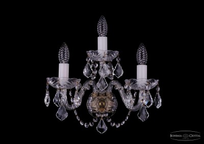 Светильник настенный бра Bohemia Ivele 1400/3/Big/Pa/Leafs