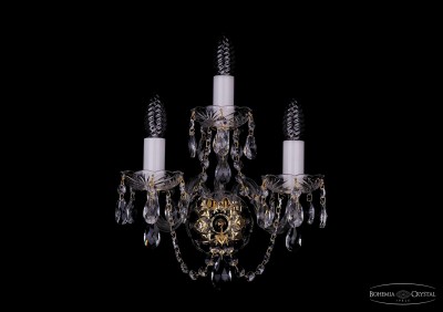 Светильник настенный бра Bohemia Ivele 1402B/2+1/141/G