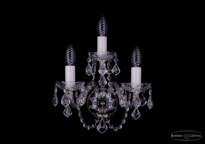 Светильник настенный бра Bohemia Ivele 1400/3/Ni/Leafs