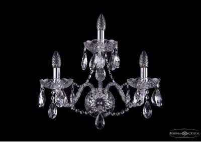 Светильник настенный бра Bohemia Ivele 1402B/2+1/195/Ni