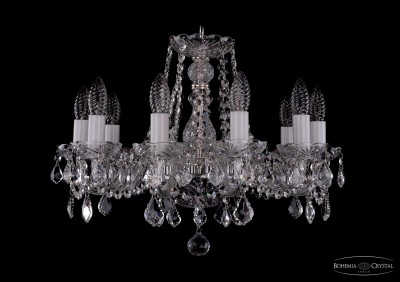 Люстра хрустальная Bohemia Ivele 1402/10/160/Ni/Leafs