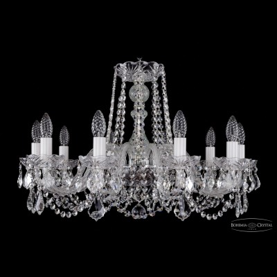 Люстра хрустальная Bohemia Ivele 1402/10/240/Ni/Leafs