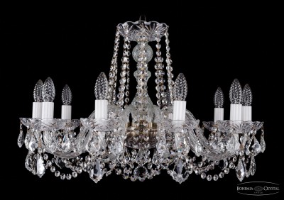 Люстра хрустальная Bohemia Ivele 1402/10/240/Pa/Leafs