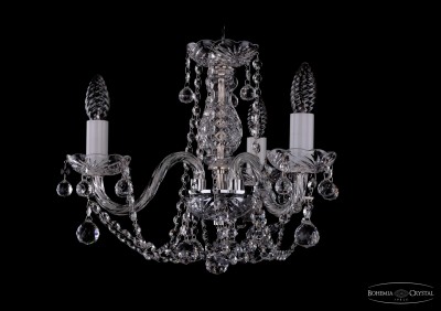Люстра хрустальная Bohemia Ivele 1402/3/141/Ni/Balls Люстра хрустальная Bohemia Ivele 1402/3/141/Ni/Balls