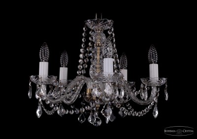 Люстра хрустальная Bohemia Ivele 1402/5/160/Pa/Leafs