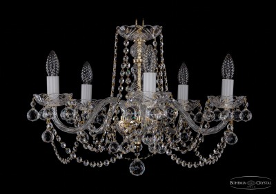 Люстра хрустальная Bohemia Ivele 1402/5/195/G/Balls