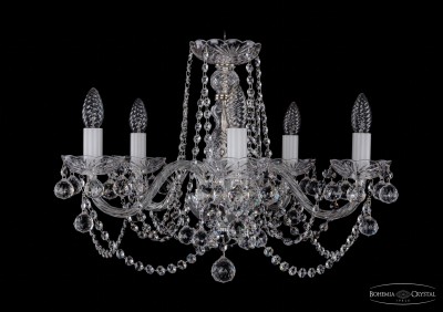 Люстра хрустальная Bohemia Ivele 1402/5/195/Ni/Balls