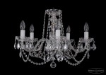 Люстра хрустальная Bohemia Ivele 1402/5/195/Ni/Leafs