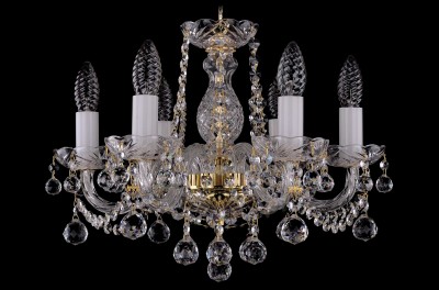 Люстра хрустальная Bohemia Ivele 1402/6/141/G/Balls Люстра хрустальная Bohemia Ivele 1402/6/141/G/Balls