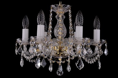 Люстра хрустальная Bohemia Ivele 1402/6/141/G/Leafs