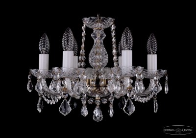 Люстра хрустальная Bohemia Ivele 1402/6/141/Pa/Leafs Люстра хрустальная Bohemia Ivele 1402/6/141/Pa/Leafs