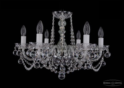 Люстра хрустальная Bohemia Ivele 1402/6/195/Ni/Balls Люстра хрустальная Bohemia Ivele 1402/6/195/Ni/Balls