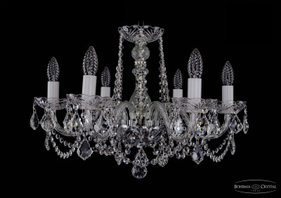 Люстра хрустальная Bohemia Ivele 1402/6/195/Ni/Leafs Люстра хрустальная Bohemia Ivele 1402/6/195/Ni/Leafs