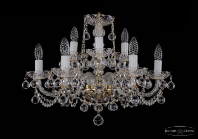 Люстра хрустальная Bohemia Ivele 1402/6+3/195/G/Balls