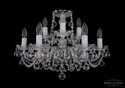 Люстра хрустальная Bohemia Ivele 1402/6+3/195/Ni/Balls