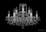 Люстра хрустальная Bohemia Ivele 1402/6+3/195/Ni/Balls