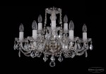 Люстра хрустальная Bohemia Ivele 1402/6+3/195/Pa/Leafs