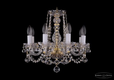 Люстра хрустальная Bohemia Ivele 1402/8/141/G/Balls Люстра хрустальная Bohemia Ivele 1402/8/141/G/Balls