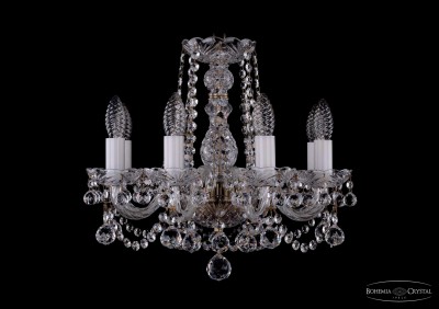 Люстра хрустальная Bohemia Ivele 1402/8/141/Pa/Balls Люстра хрустальная Bohemia Ivele 1402/8/141/Pa/Balls