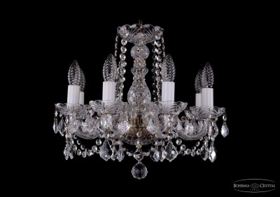 Люстра хрустальная Bohemia Ivele 1402/8/141/Pa/Leafs Люстра хрустальная Bohemia Ivele 1402/8/141/Pa/Leafs