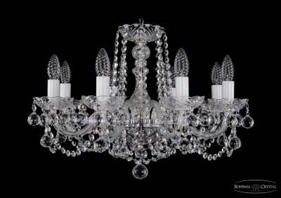 Люстра хрустальная Bohemia Ivele 1402/8/195/Ni/Balls