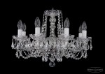 Люстра хрустальная Bohemia Ivele 1402/8/195/Ni/Leafs